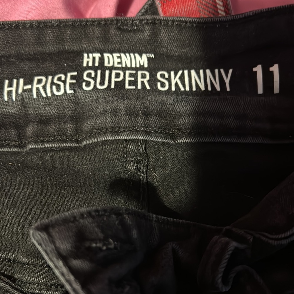 Jeans,black with back straps - Picture 3 of 4